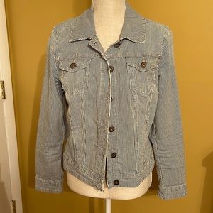 Stripped Jean Jacket